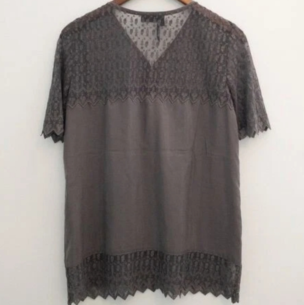 THE KOOPLES | $139 Lace Skull Silk Top - Picture 2 of 7